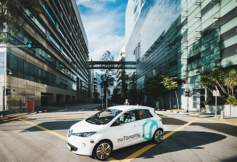 Công nghệ tiên tiến: First World của tự lái Taxi trên đường ở Singapore